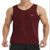 EZRUN Men's Tank Tops Quick Dry Workout Swim Beach Shirts Sleeveless Shirts for Bodybuilding Gym Fitness Training Burgundy view 1