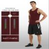 EZRUN Men's Tank Tops Quick Dry Workout Swim Beach Shirts Sleeveless Shirts for Bodybuilding Gym Fitness Training Burgundy view 4