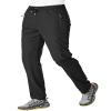 BASUDAM Men's Athletic Pants Thin Lightweight Quick Dry Zipper Pockets Outdoor Sports Pants for Running Jogging Hiking Black M view 1
