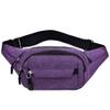 Waist Bag, Fanny Pack for Women and Men, Travel HikingRunningFour Pockets Portable Mobile Phone and Wallet(Purple) view 1
