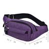 Waist Bag, Fanny Pack for Women and Men, Travel HikingRunningFour Pockets Portable Mobile Phone and Wallet(Purple) view 4