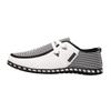 1pair Versatile Driving Shoes for Men Comfortable and Casual Footwear Stylish Loafers for Everyday Use White view 1