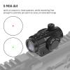 Feyachi RDS-36 1x22mm 5 MOA Red & Green Dot Sight Red & Green Dot Scope with 0.83 Riser Mount Absolute Co-Witness Height view 3