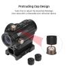 Feyachi RDS-36 1x22mm 5 MOA Red & Green Dot Sight Red & Green Dot Scope with 0.83 Riser Mount Absolute Co-Witness Height view 4