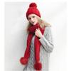 ZHANG Hat Scarf Set Womens Winter Knit Slouchy Beanie Hat Warm Skull Ski Cap Faux Fur Pom Pom Hats for Women/Women's Knit Hat/for Women (Color : E) view 4