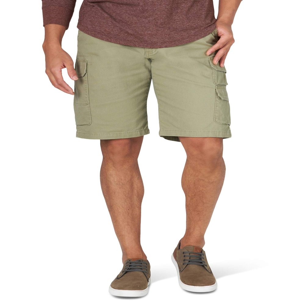 Stretch Twill Cargo Shorts, Aloe, 42