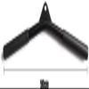 qiuqiu Parallel Grip, Triceps/Biceps V-Grip with Ergo Grips, Used for Training at Home Fitness Strength, The Grip Can Firmly Fix The Fixed view 3