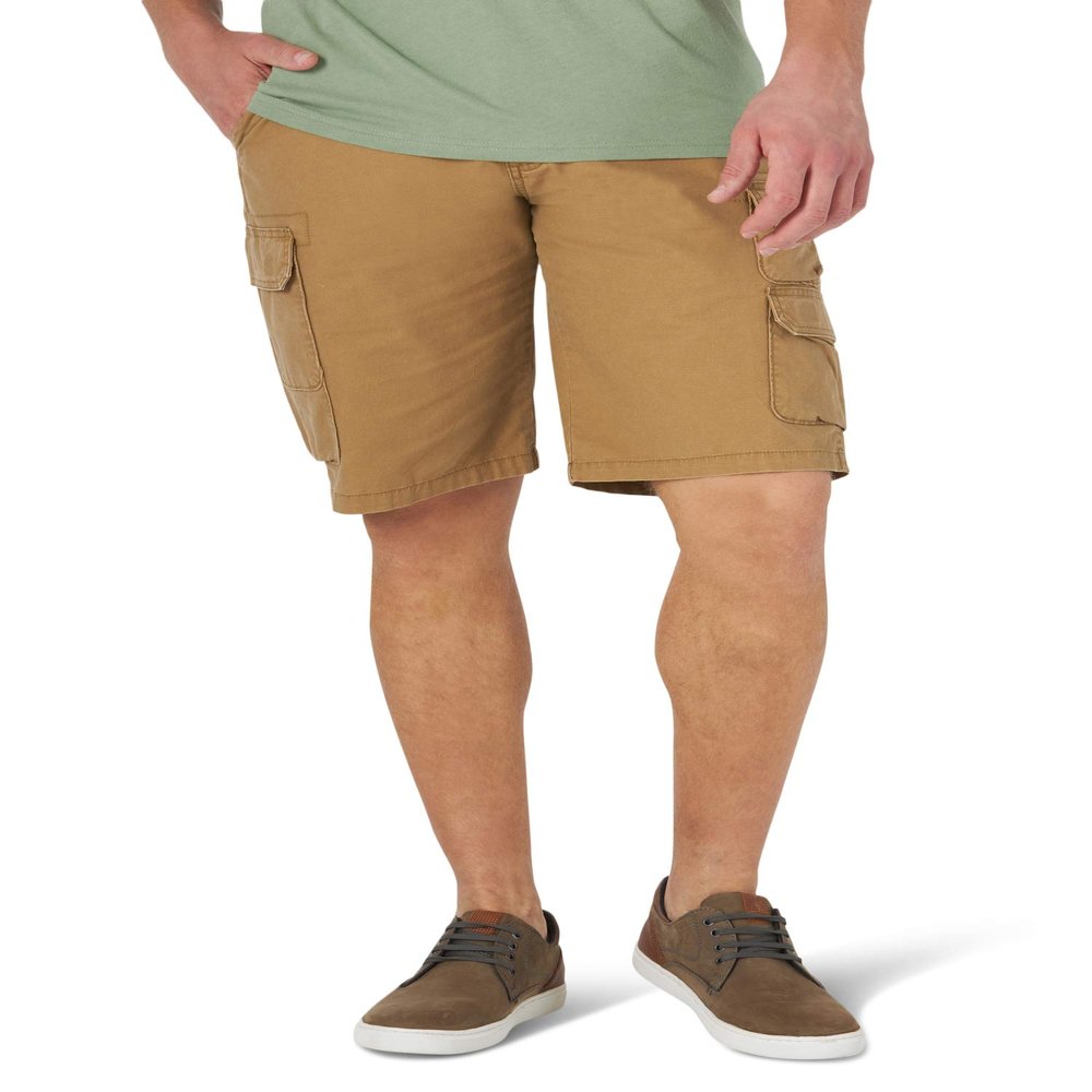 Stretch Twill Cargo Shorts, Acorn, 38