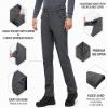 33,000ft Men's Fleece Lined Pants Softshell Ski Snow Pants Waterproof Outdoor Hiking Insulated Winter Pants Cool Grey view 4