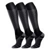 3 Pack Compression Socks For Women Men Knee High Socks 15-20mmHg compression socks for women medical classic knee-high pregnancy 10-13 ideas holiday accessories view 1