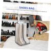 Cabilock 1pc Portable Travel Storage Pouch for Shoes Boots Organizer Bag Capacity Stylish Beige Design Easy to Clean for Travel and Home Use view 3