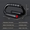 AIR-ONE SPORTS Push Up Bars - 600 lb Capacity, Extra Thick Non-Slip Foam Grips, Heavy Duty, Ideal for Home Gym Strength Training, Suitable for Users Over 200 lbs, Black & Red view 2