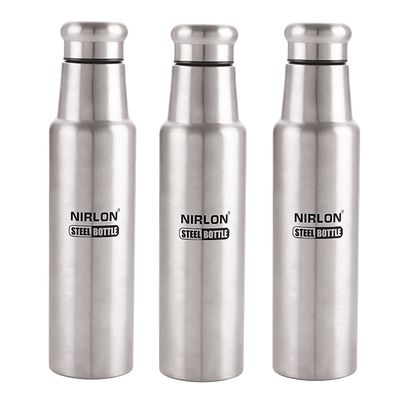 NIRLON High Durable Stainless Steel Combo Set Of 03 Use For Home,Kitchen,School Pack Of 03 1000ml