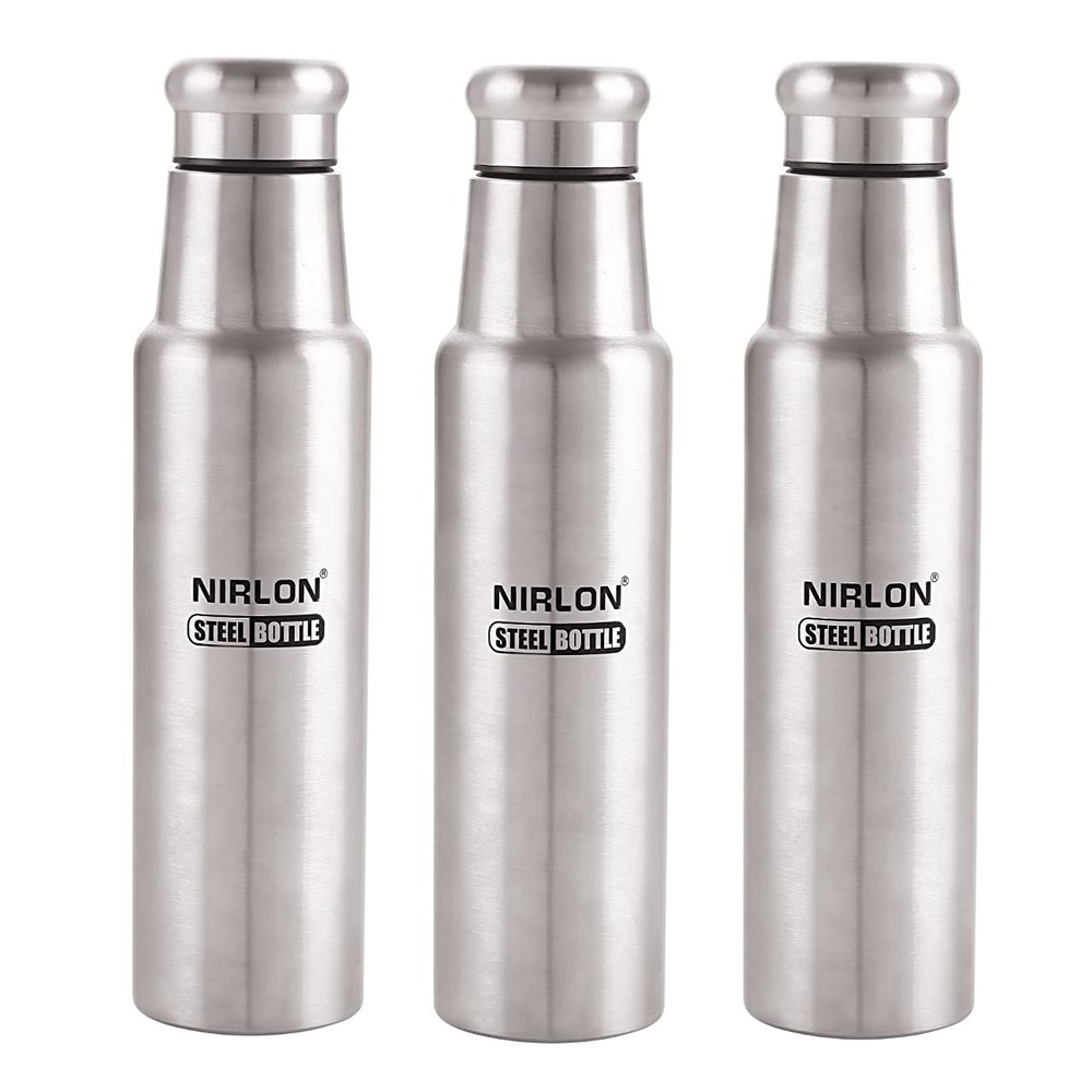 NIRLON High Durable Stainless Steel Combo Set Of 03 Use For Home,Kitchen,School Pack Of 03 1000ml