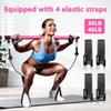 Bbtops Pilates Bar Kit with Resistance Bands(4 x Bands),3-Section Pilates Bar with Stackable Bands Workout Equipment for Legs,Hip,Waist and Arm (Pink30lbs,40lbs) view 3