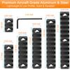 FENTUK Single Keymod Picatinny Rails Set 3 5 7 9 11 13 Slot with 13 T-Nuts & 13 Screws, 3 Allen Wrench - Black view 3