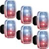 Mudder Running Lights for Runners Rechargeable LED Safety Lamps USB Rechargeable Clip on Strobe Bicycle Tail Lamps with 5 Modes Flashing Bike Lights for Night Riding Walking Hiking Pet Dog(6 Pieces) view 1
