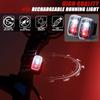 Mudder Running Lights for Runners Rechargeable LED Safety Lamps USB Rechargeable Clip on Strobe Bicycle Tail Lamps with 5 Modes Flashing Bike Lights for Night Riding Walking Hiking Pet Dog(6 Pieces) view 2