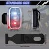 Mudder Running Lights for Runners Rechargeable LED Safety Lamps USB Rechargeable Clip on Strobe Bicycle Tail Lamps with 5 Modes Flashing Bike Lights for Night Riding Walking Hiking Pet Dog(6 Pieces) view 3