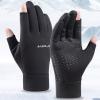 Cycling Gloves Winter Warm Gloves Water Resistant Windproof Touch Screen Gloves for Outdoor Sports Riding Climbing Camping (Size : XL) view 2