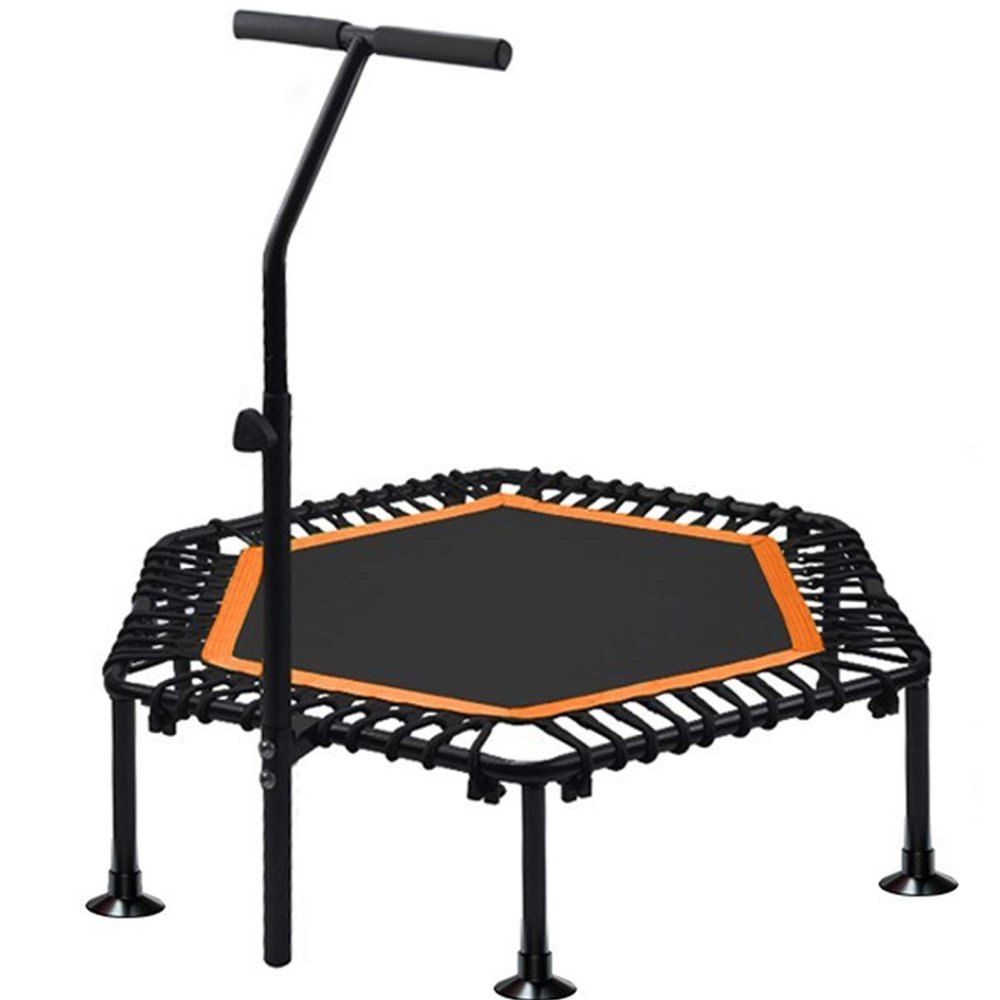 TXTC Foldable Rebounder Trampoline with Height Adjustable Handle,Fitness Trampoline,Exercise Trampoline for Adults Kids Indoor/Outdoor Home Equipment, Indoor Jumping Workout
