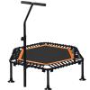 TXTC Foldable Rebounder Trampoline with Height Adjustable Handle,Fitness Trampoline,Exercise Trampoline for Adults Kids Indoor/Outdoor Home Equipment, Indoor Jumping Workout view 1