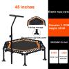 TXTC Foldable Rebounder Trampoline with Height Adjustable Handle,Fitness Trampoline,Exercise Trampoline for Adults Kids Indoor/Outdoor Home Equipment, Indoor Jumping Workout view 2