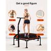 TXTC Foldable Rebounder Trampoline with Height Adjustable Handle,Fitness Trampoline,Exercise Trampoline for Adults Kids Indoor/Outdoor Home Equipment, Indoor Jumping Workout view 3
