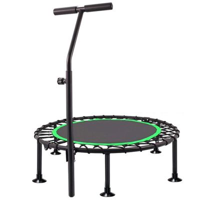 TXTC Foldable Rebounder Trampoline with Height Adjustable Handle,Fitness Trampoline,Exercise Trampoline for Adults Kids Indoor/Outdoor Home Equipment, Indoor Jumping Workout