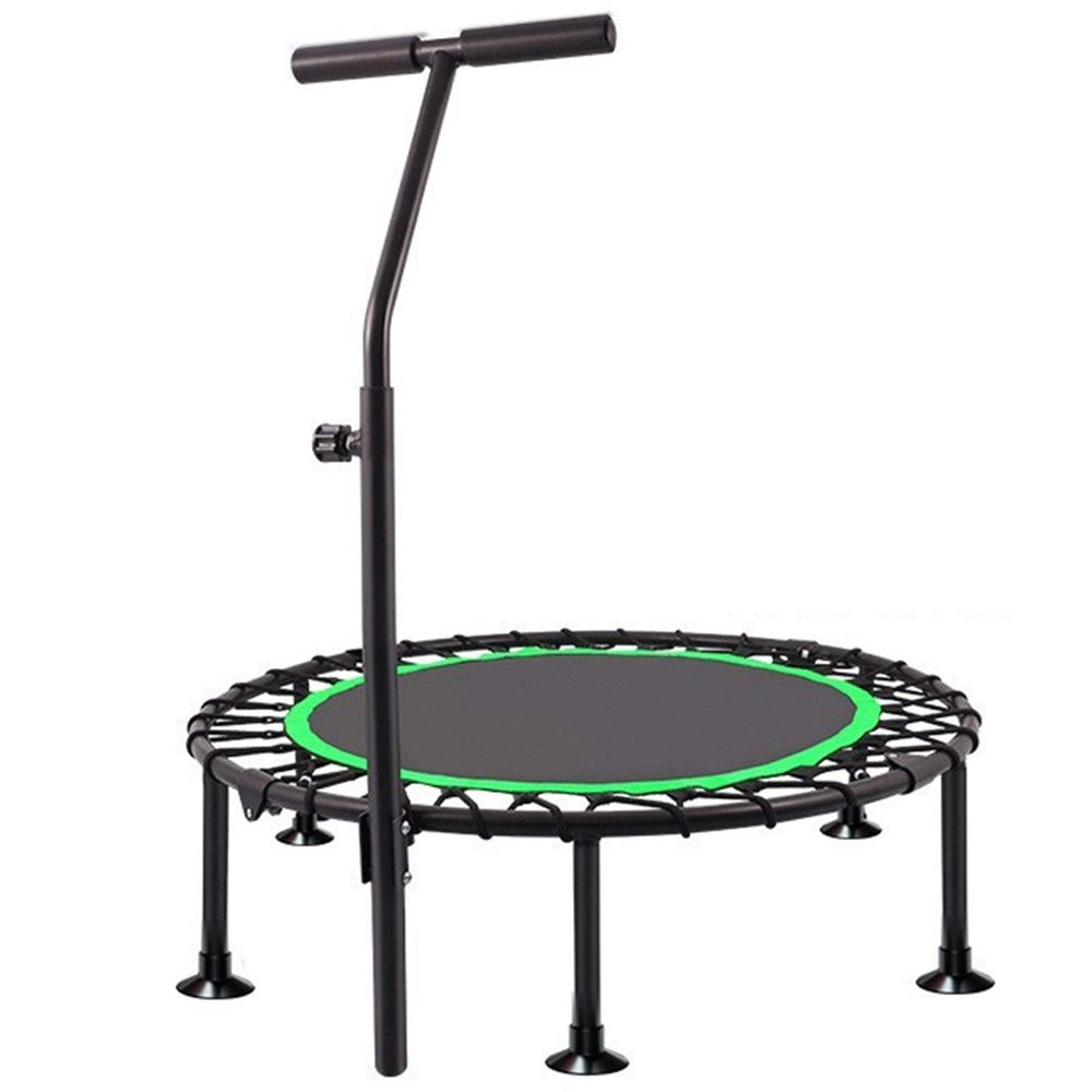 TXTC Foldable Rebounder Trampoline with Height Adjustable Handle,Fitness Trampoline,Exercise Trampoline for Adults Kids Indoor/Outdoor Home Equipment, Indoor Jumping Workout