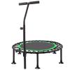 TXTC Foldable Rebounder Trampoline with Height Adjustable Handle,Fitness Trampoline,Exercise Trampoline for Adults Kids Indoor/Outdoor Home Equipment, Indoor Jumping Workout view 1