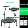 TXTC Foldable Rebounder Trampoline with Height Adjustable Handle,Fitness Trampoline,Exercise Trampoline for Adults Kids Indoor/Outdoor Home Equipment, Indoor Jumping Workout view 2