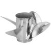 Qiilu Boat Outboard Propeller, 4-Blade Outboard Propeller Stainless Steel 13 x 19 RH Pitch Fit for Engine view 3