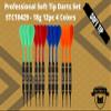 SHOT TAKER CO. EST. 2017 Soft Tip Darts Set |12 pc Bar Darts | 50 Extra Black 2BA Tips | 3 of Each Color| Fun Darts for 4 Players on Electronic/Plastic Dartboard (STC10429-18g-Black Brass Barrel) view 2