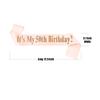 50th Birthday Sash and Tiara, Rose Gold, for Women view 4