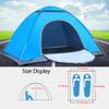 LHLHO 2 Person Instant Pop Up Lightweight Camping Tent, Outdoor Easy Set Up Automatic Family Travel Tent,Portable Backpacking Waterproof Windproof Anti-UV Sun Shelter Tent (Blue) view 3