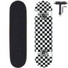 ANNEE 31x8 Inch Pro Skateboard Complete,7 Layer Canadian Maple Wood Double Kick Concave Skate Boards, Tricks Skateboards for Youths,Beginners,Girls,Boys,Kids,Teens,Adults (Black, White) view 1