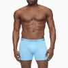 Calvin Klein Men's Micro Stretch 3-Pack Boxer Brief, New Navy, Artesian Blue, Blue Paradise, S view 2