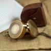 Calyron Brass Pocket Magnetic 2" Compass with Chain Nautical Sailor Gift Idea Boat Decor Antique Steampunk Style Engraved Gifts Directional Pirate Hiking Travel Camping Compass view 4