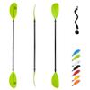 OCEANBROAD Kayak Paddle 86in/218cm Alloy Shaft Kayaking Boating Canoeing Oar with Paddle Leash 1 Paddle, Green view 1