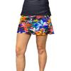 Hawaiian Floral Flutter Style Golf/Tennis Skort | Made in USA Flower Golf Skirt (Medium) Rainbow view 2