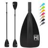 OCEANBROAD SUP Paddle - Adjustable Stand-Up Paddle for Paddleboard Kayak, Adjustable Aluminum Alloy Shaft 68" - 84", 4-Piece, Black view 1