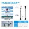 OCEANBROAD SUP Paddle - Adjustable Stand-Up Paddle for Paddleboard Kayak, Adjustable Aluminum Alloy Shaft 68" - 84", 4-Piece, Black view 2