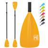 OCEANBROAD SUP Paddle - Adjustable Stand-Up Paddle for Paddleboard Kayak, Adjustable Aluminum Alloy Shaft 68" - 84", 4-Piece, Orange view 1