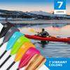 OCEANBROAD SUP Paddle - Adjustable Stand-Up Paddle for Paddleboard Kayak, Adjustable Aluminum Alloy Shaft 68" - 84", 4-Piece, Orange view 4