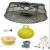 KUFA Sports Tower Style Prawn Trap with 400' Rope, Yellow Float, Vented Bait Jar & Harness Combo (CT77+PA56+HA2) view 1