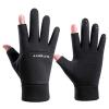 FUFU Gloves Unisex Cycling Gloves Running Gloves Touch Screen Anti-Slip Waterproof Windproof Sports Winter Gloves (Color : Black, Size : M) view 1