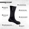 Synergy Swim Socks Neoprene Swim Booties (Black, X-Small) view 3