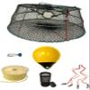 KUFA Sports Tower Style Prawn Trap with 400' Rope, Yellow Float, Vented Bait Jar & Harness Combo (CT77+PAP309+HA2) view 1