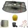 KUFA Sports Tower Style Prawn Trap with 400' Rope, Yellow Float, Vented Bait Jar & Harness Combo (CT77+PAQ39+HA2) view 1